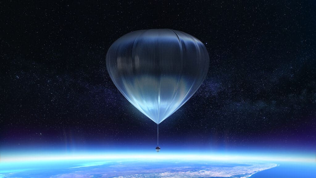 Spaceship Neptune’s pressurized capsule is propelled by a high-performance SpaceBalloon.