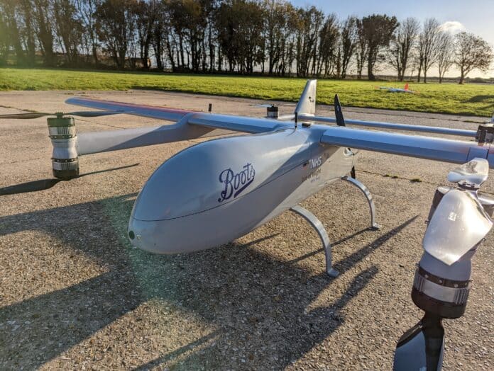 Boots completes drone delivery of prescription medicines in UK first.