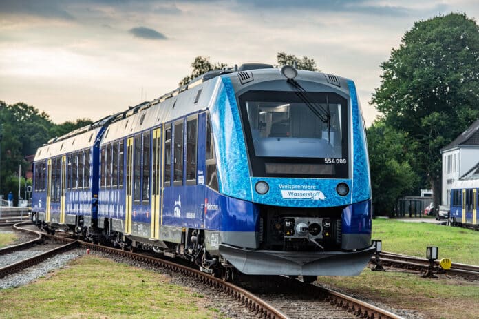 Fourteen hydrogen-powered Coradia iLint to start passenger service on first 100% hydrogen operated route.