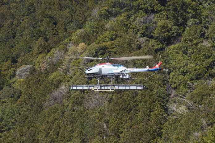 Yamaha's industrial unmanned helicopter can carry up to 50kg