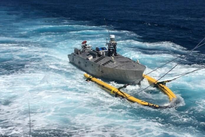 U.S. Navy's unmanned minesweeper ship achieves Initial Operating Capability.