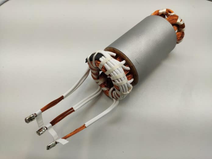 Prototype of a high-speed motor for a fuel cell compressor.
