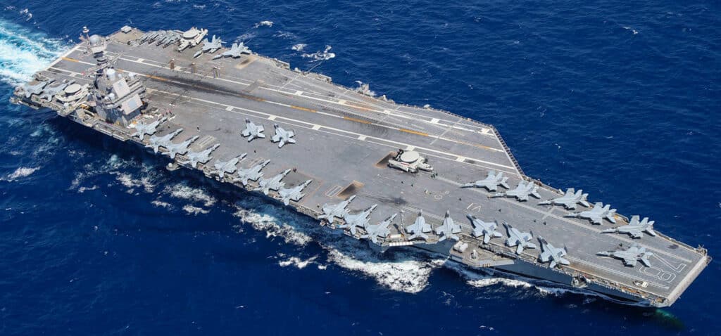 It is considered the U.S. Navy's most modern and cutting-edge aircraft carrier.