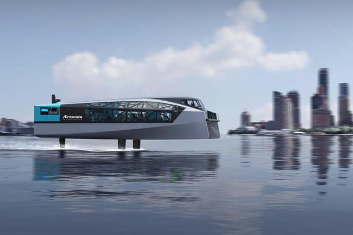 Artemis Technologies unveils 100% electric Passenger ferry design.