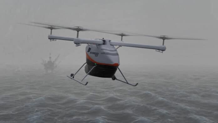 KARGO UAV on offshore mission.