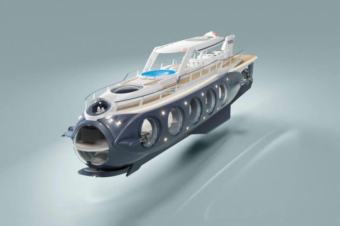 U-Boat Worx's submersible superyacht can stay underwater for up to four days.