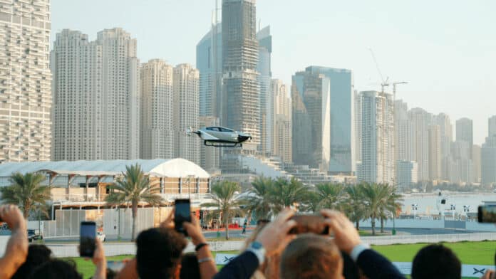 Chinese flying car Xpeng X2 makes first public flight in Dubai.