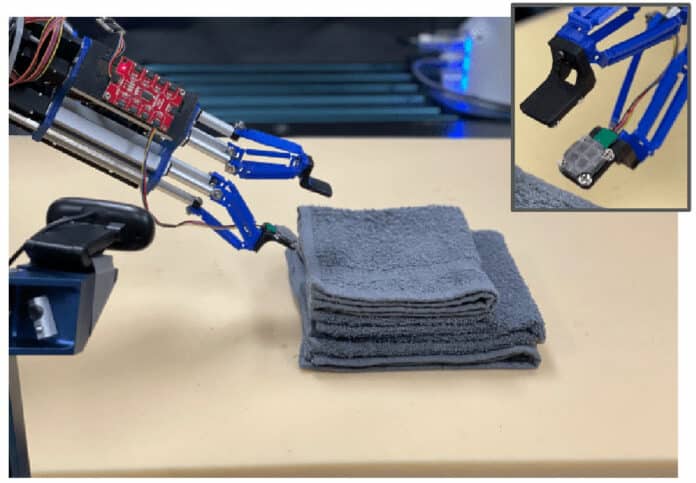 New research from the Robotics Institute can help robots feel layers of cloth.