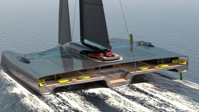 Domus trimaran aims to become to first truly zero-emission yacht.