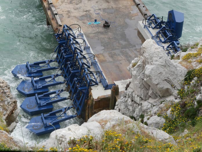 Eco Wave Power's grid-connected demonstration plant.