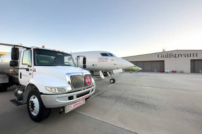 Gulfstream nails industry-first 100% sustainable aviation fuel flight.