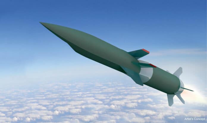 Artist’s concept of Hypersonic Air-breathing Weapons Concept (HAWC) vehicle.