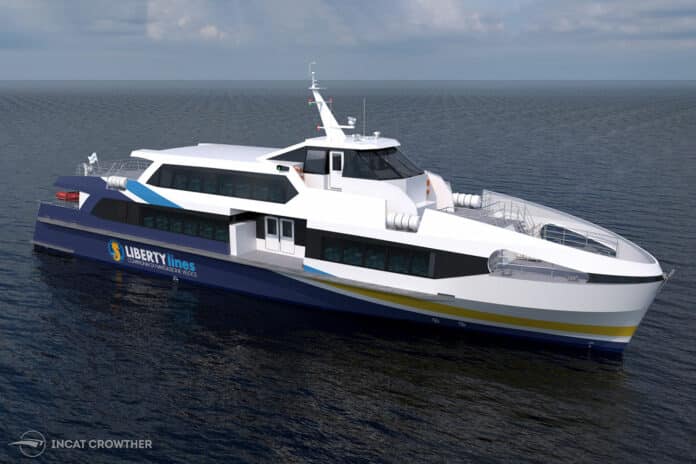 Italy's Liberty Lines orders three more hybrid ferries from Incat.
