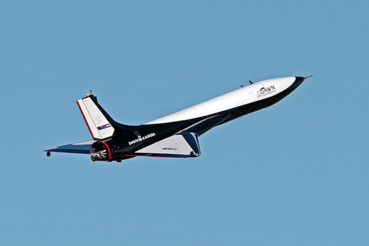 Mk-II Aurora spaceplane takes first flight under rocket power.
