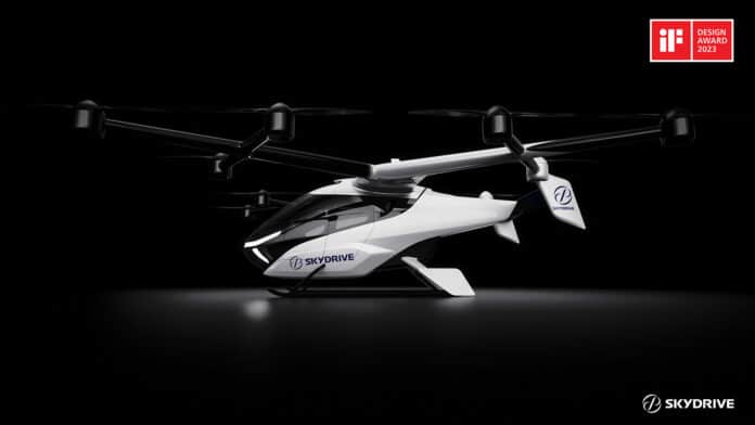 Image shows SkyDrive SD-05 flying car