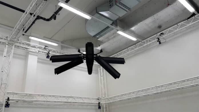 New inspection drone uses wind for extended flight time.
