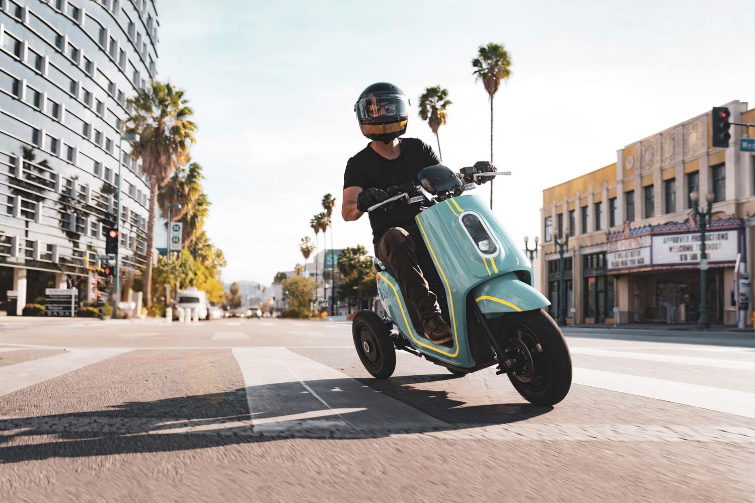 XOTO leaning 3-wheel electric scooter
