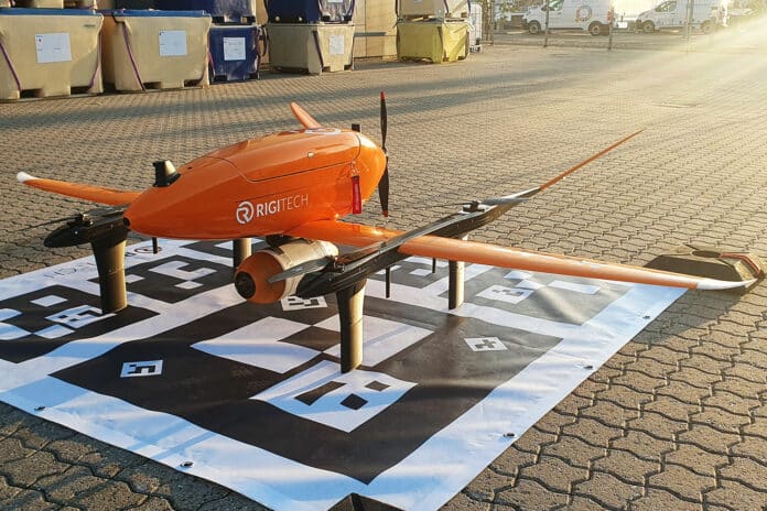 RigiTech's precision dropping system enables landing-free drone delivery.
