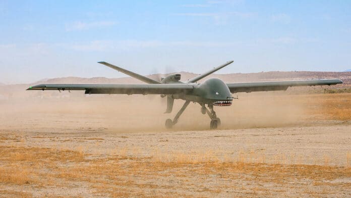 GA-ASI Mojave STOL UAS completes-first-dirt-operation.