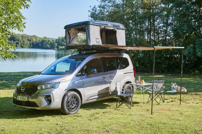 Nissan Townstar EV camping extension van