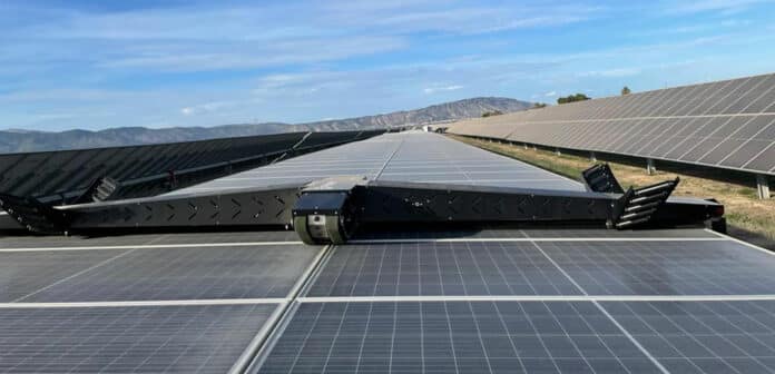 SandStorm solar panel cleaning robot