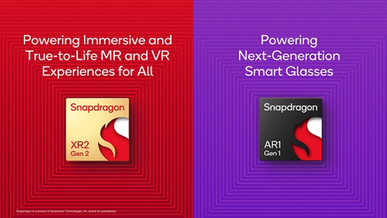Snapdragon XR Gen 2 and Snapdragon AR Gen 1