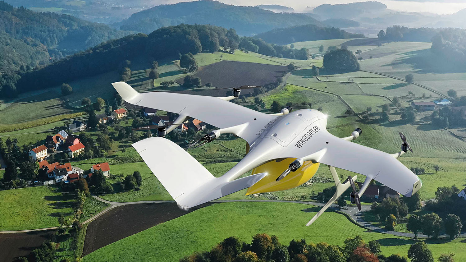 Wingcopter drones deliver everyday goods for the first time in Germany.
