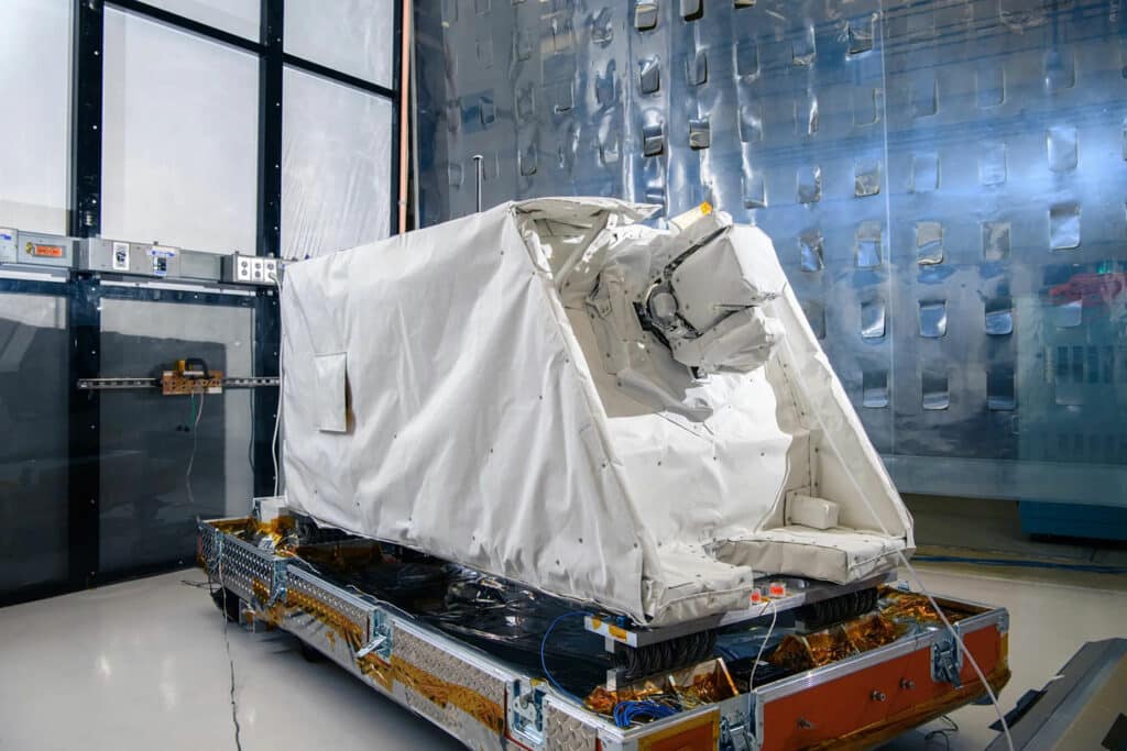 NASA’s ILLUMA-T payload in a Goddard cleanroom.