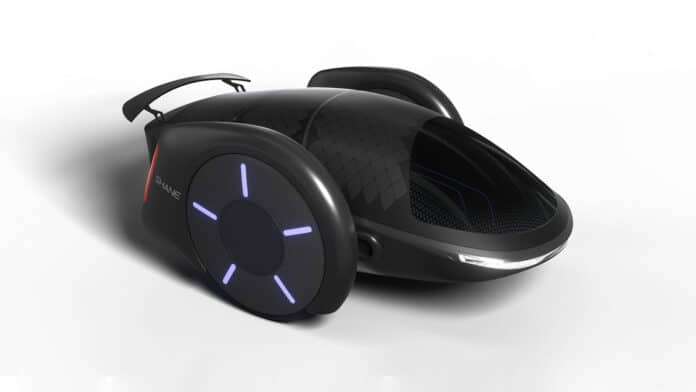 SHANE, a first-of-its-kind parallel two-wheeled electric car concept.