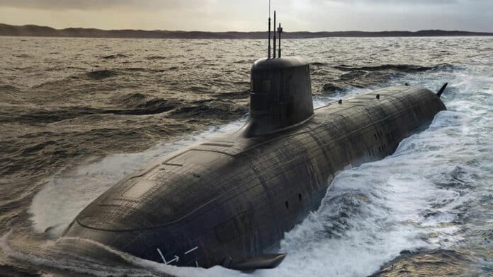 Artist's concept of AUKUS nuclear attack submarine.