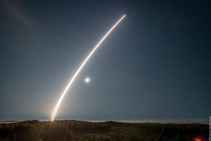 M51.3 strategic ballistic missile test firing from DGA Missile Testing.