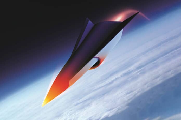 An artist's interpretation of a hypersonic vehicle.