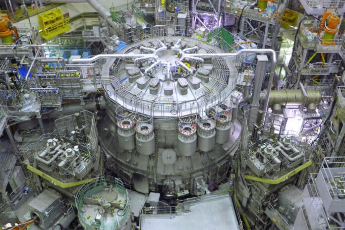 JT-60SA tokamak fusion reactor.