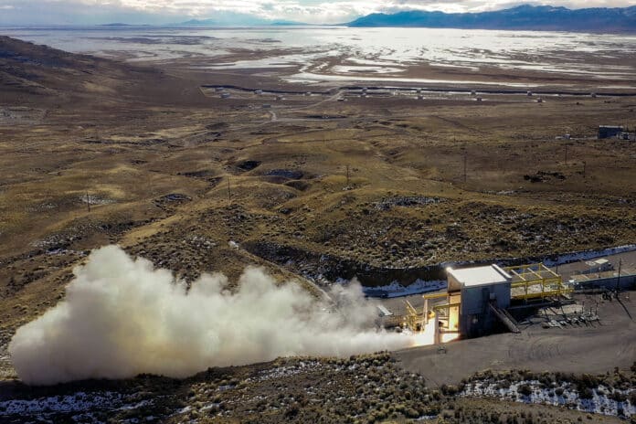 Northrop Grumman’s SMART Demo static test successfully demonstrates several solid rocket motor innovations at the company’s Promontory, Utah, test area.
