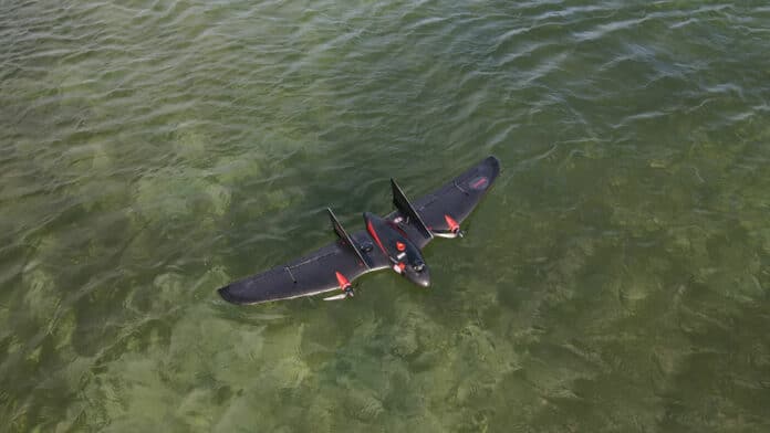 VT-Naut VTOSL fixed-wing drone can land anywhere, even on water.