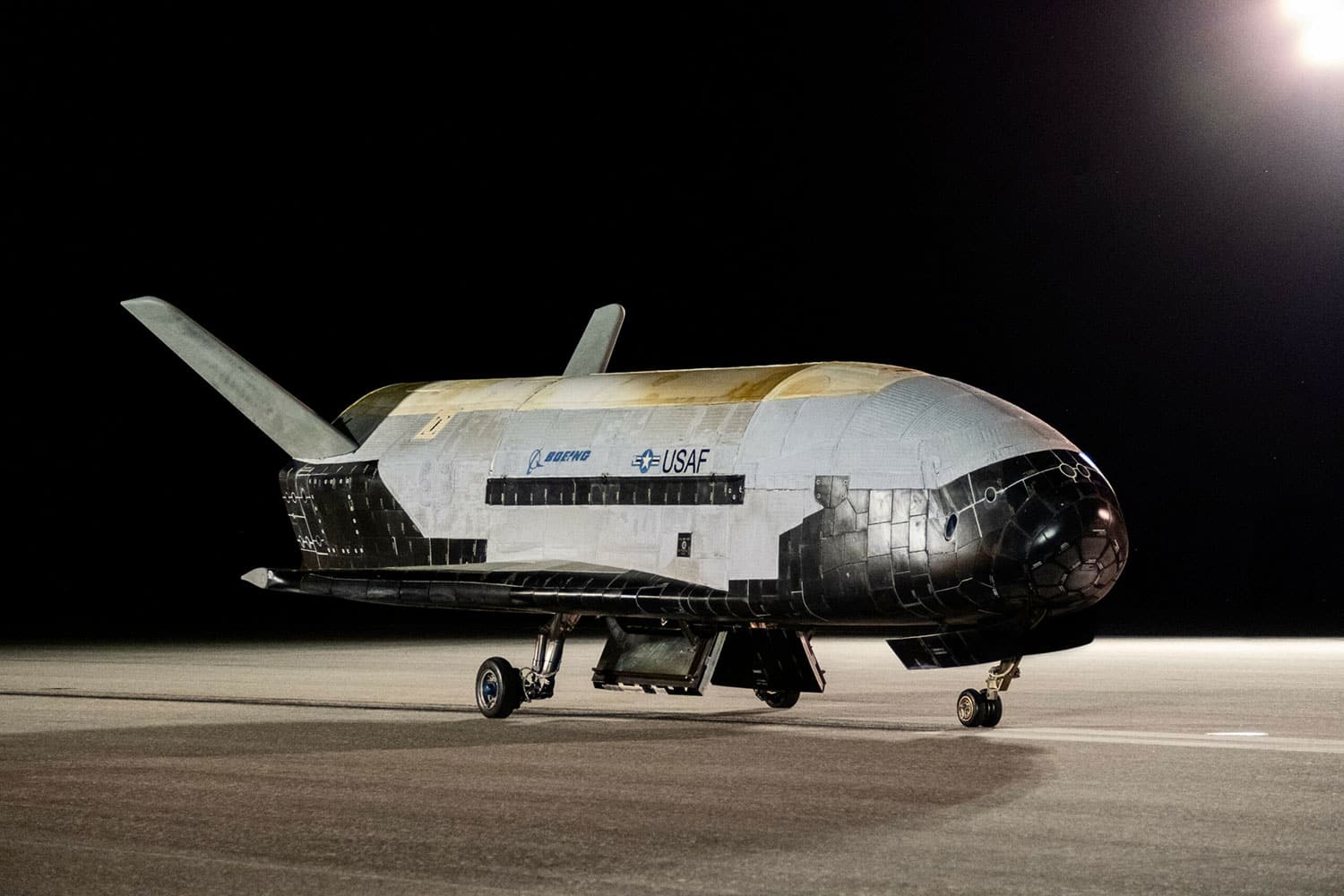 The United States Space Force prepares X-37B for launch.