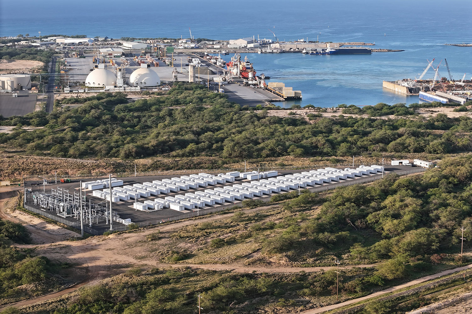 The Kapolei Energy Storage facility on Oahu.