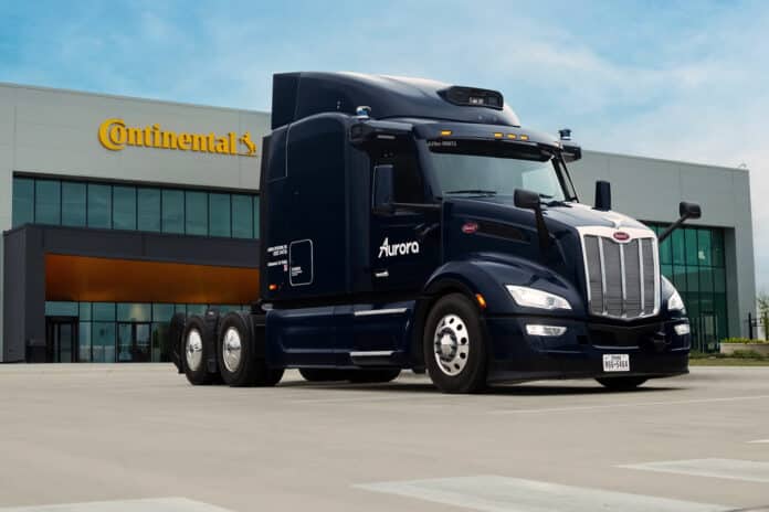 Continental and Aurora reach partnership milestone by finalizing design of world’s first scalable autonomous trucking system.