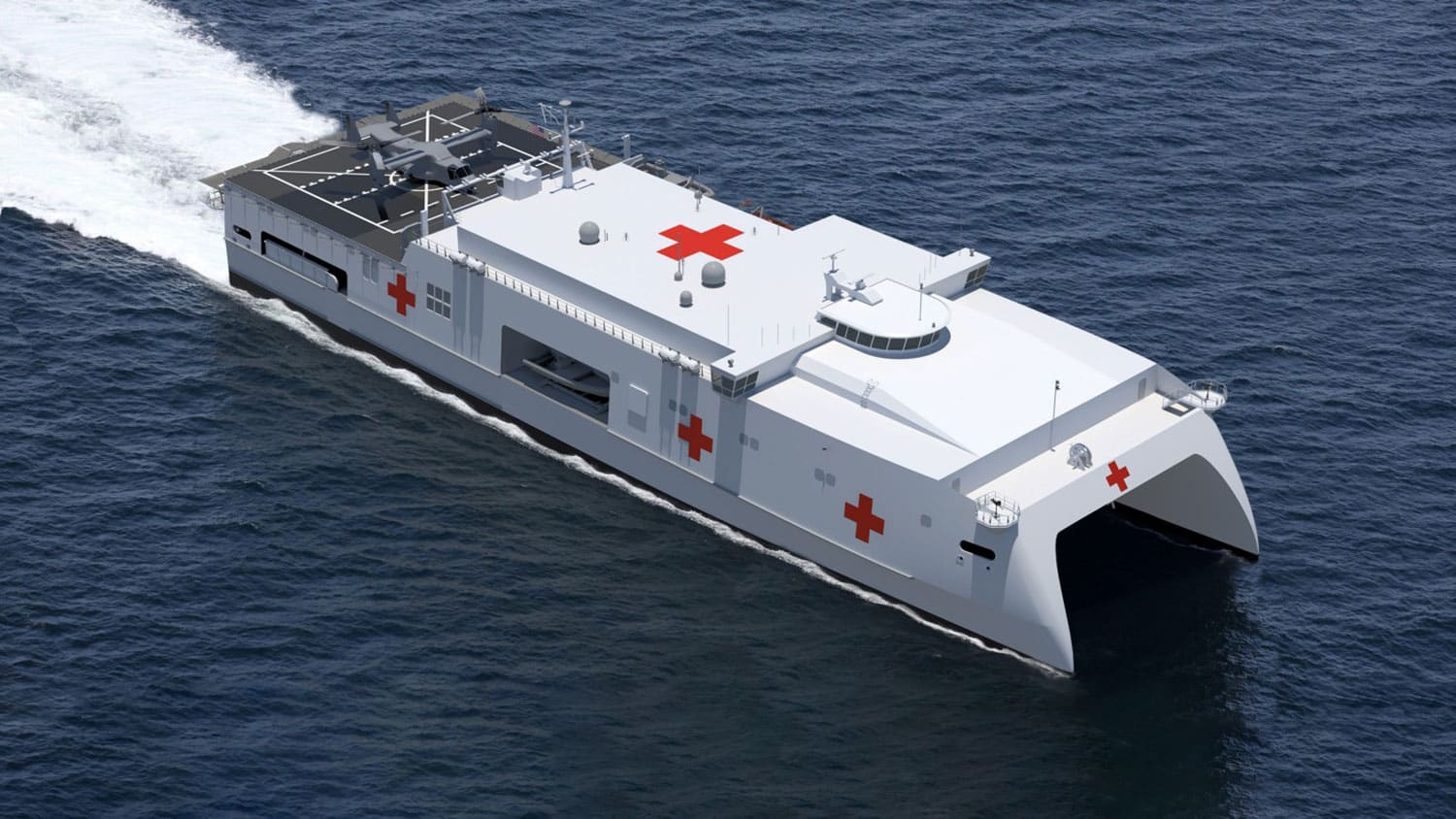 Austal to build three floating hospitals for U.S. Navy.
