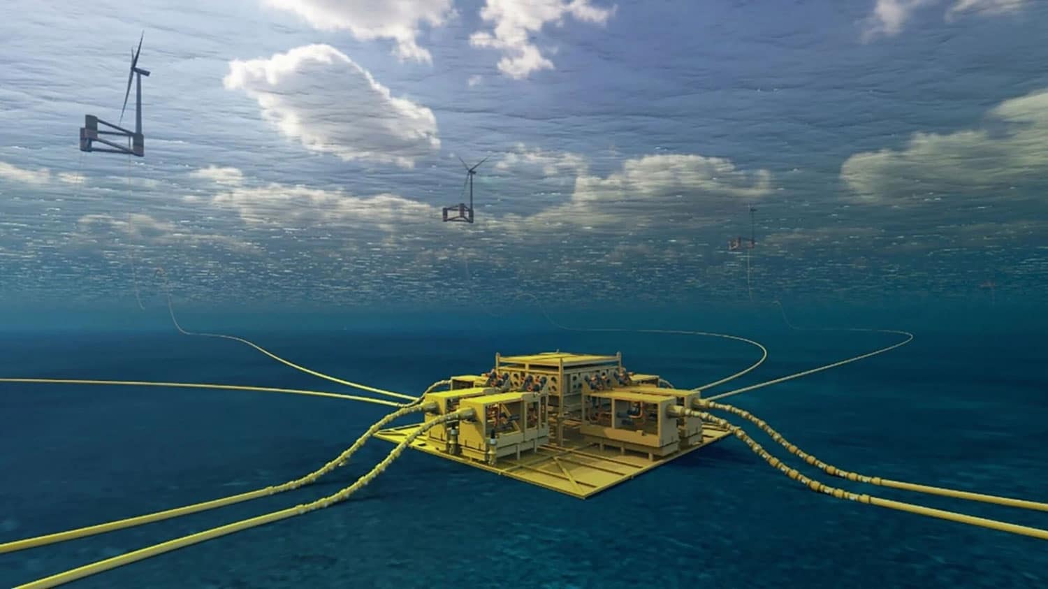 Subsea Collector connects multiple wind turbines electrically in a star configuration.
