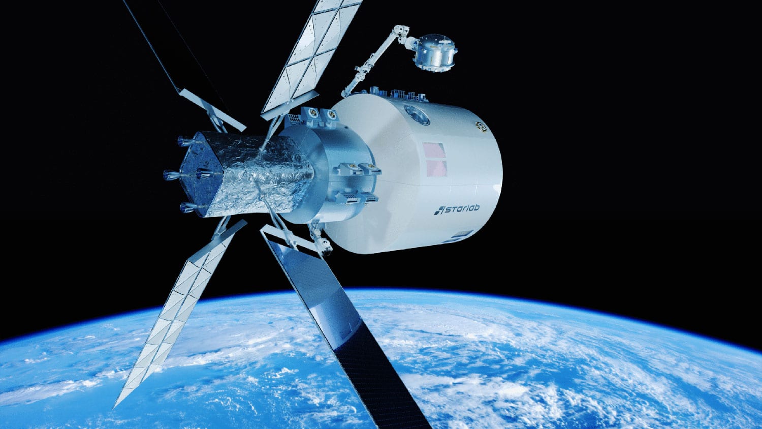 An illustration of Starlab commercial space station.