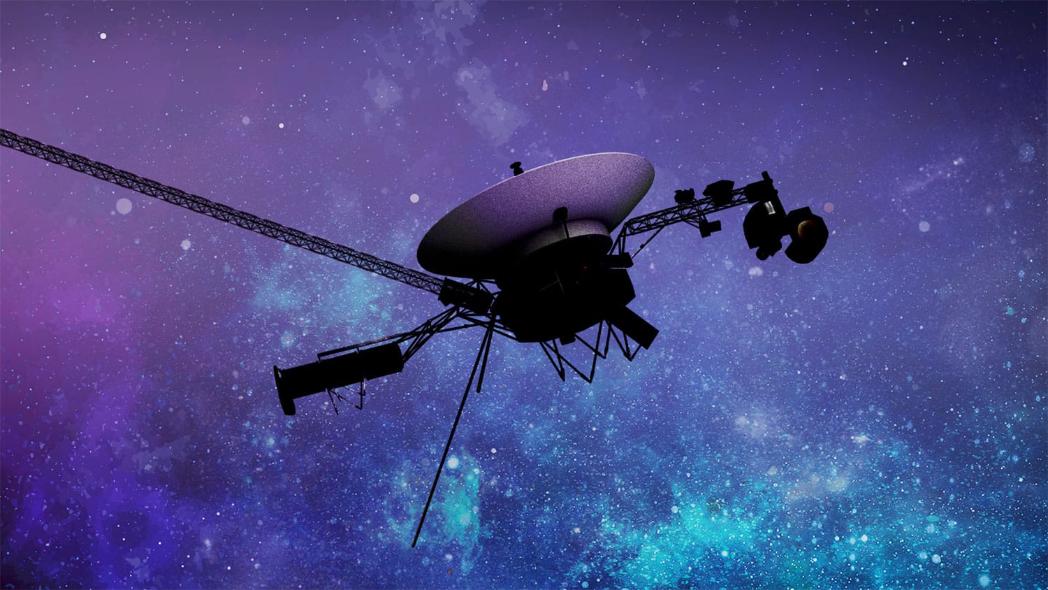 Artist’s illustration of one of the Voyager spacecraft.