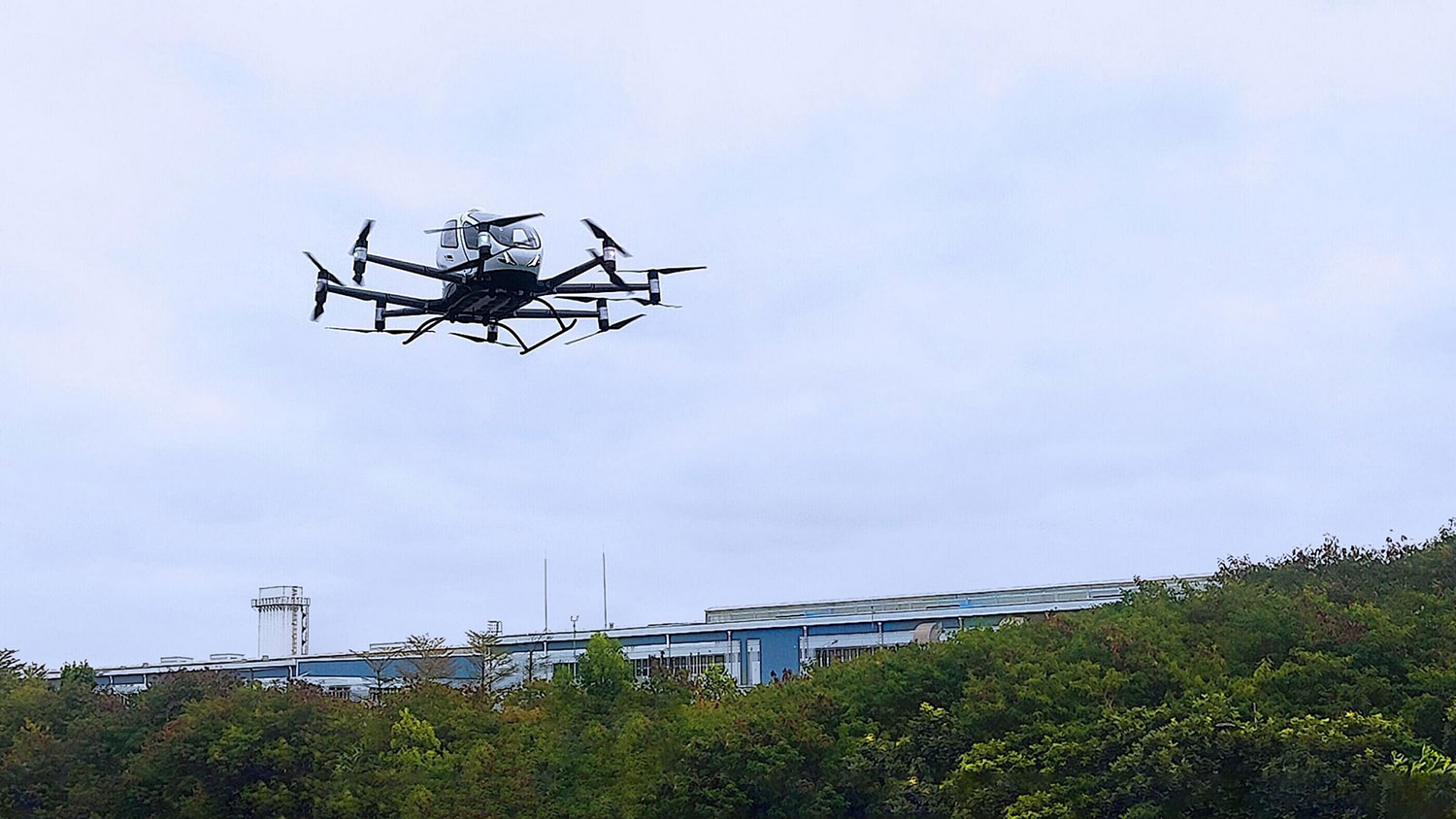 EHang's EH216-S Pilotless eVTOL Successfully Completed Its Debut Flight in Latin America.