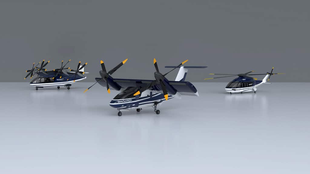 The new HEX program features three hybrid, autonomous rotorcraft.