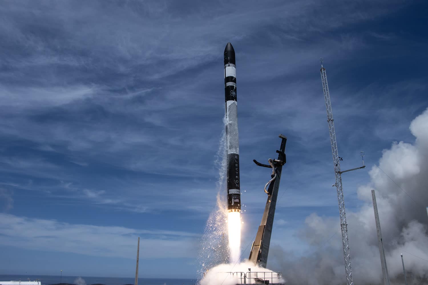 Electron’s 23rd lift-off from Rocket Lab Launch Complex 1 on New Zealand’s Mahia Peninsula.
