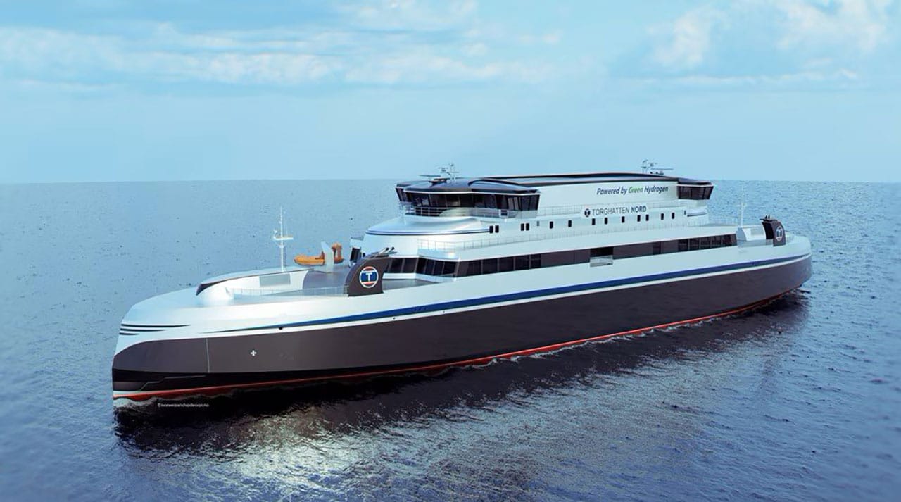 The ferries will be the world's largest hydrogen ships.