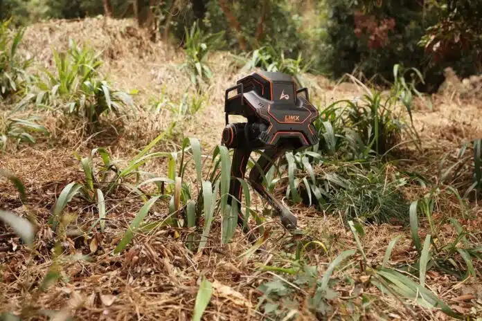 LimX Dynamics’ Biped Robot P1 Climbing Grass Hills.