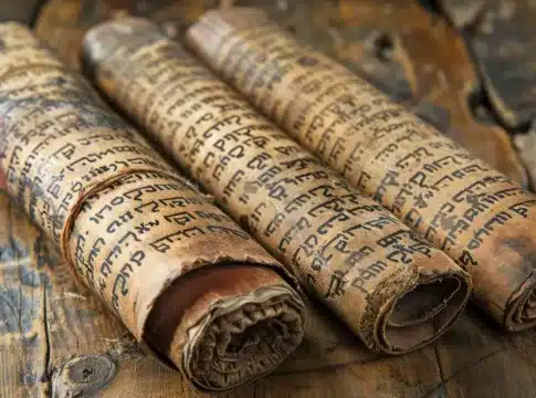 ancient paper scroll for writing